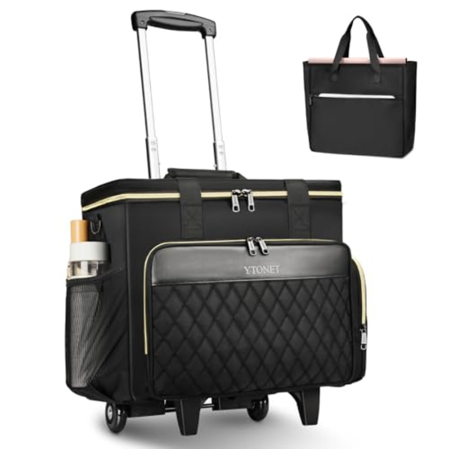 Women Bags For Laptop - Rolling Teacher Bag, 15.6 Inch Rolling