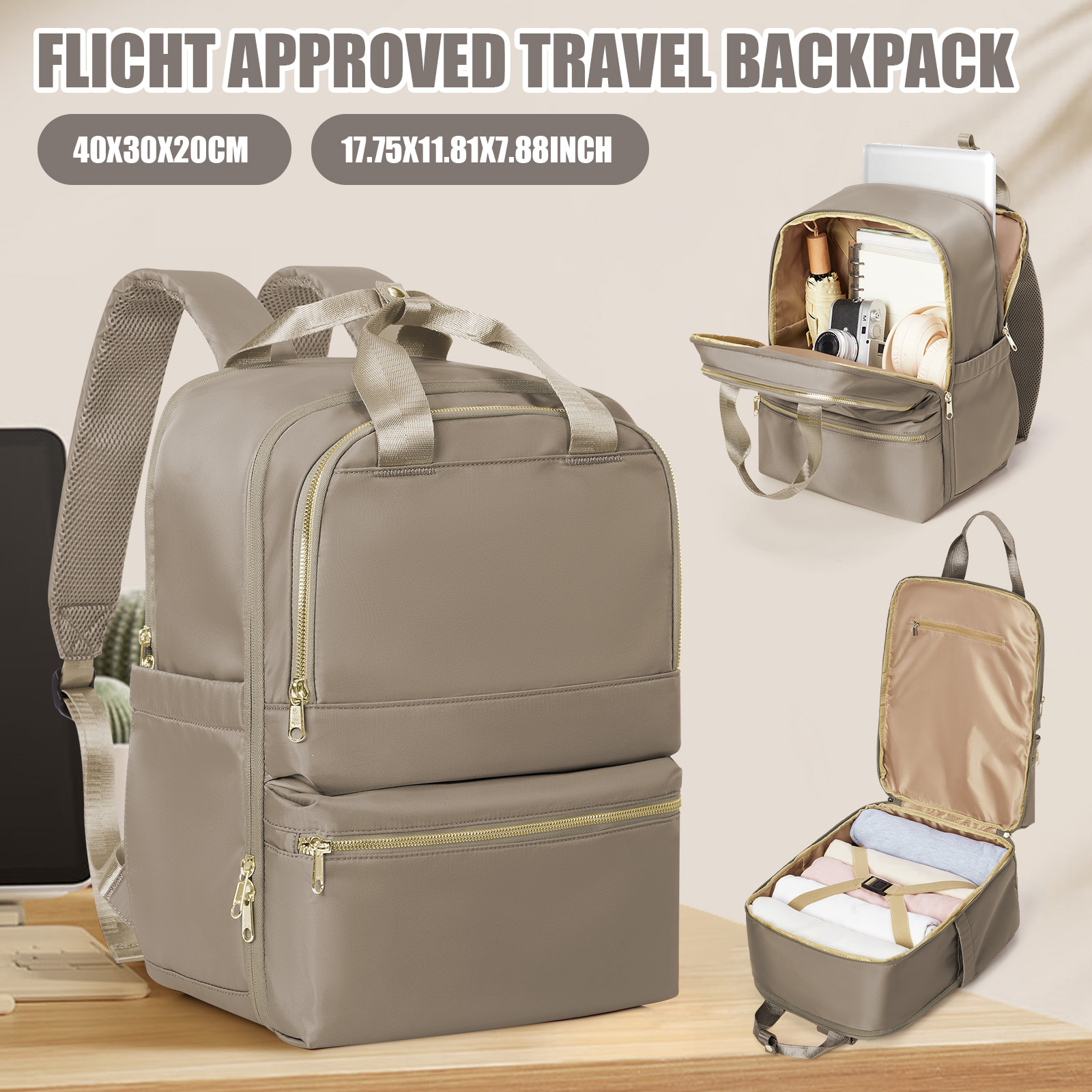 Women Bags For Laptop - Ryanair 40x30x20 Travel Backpack for Women,