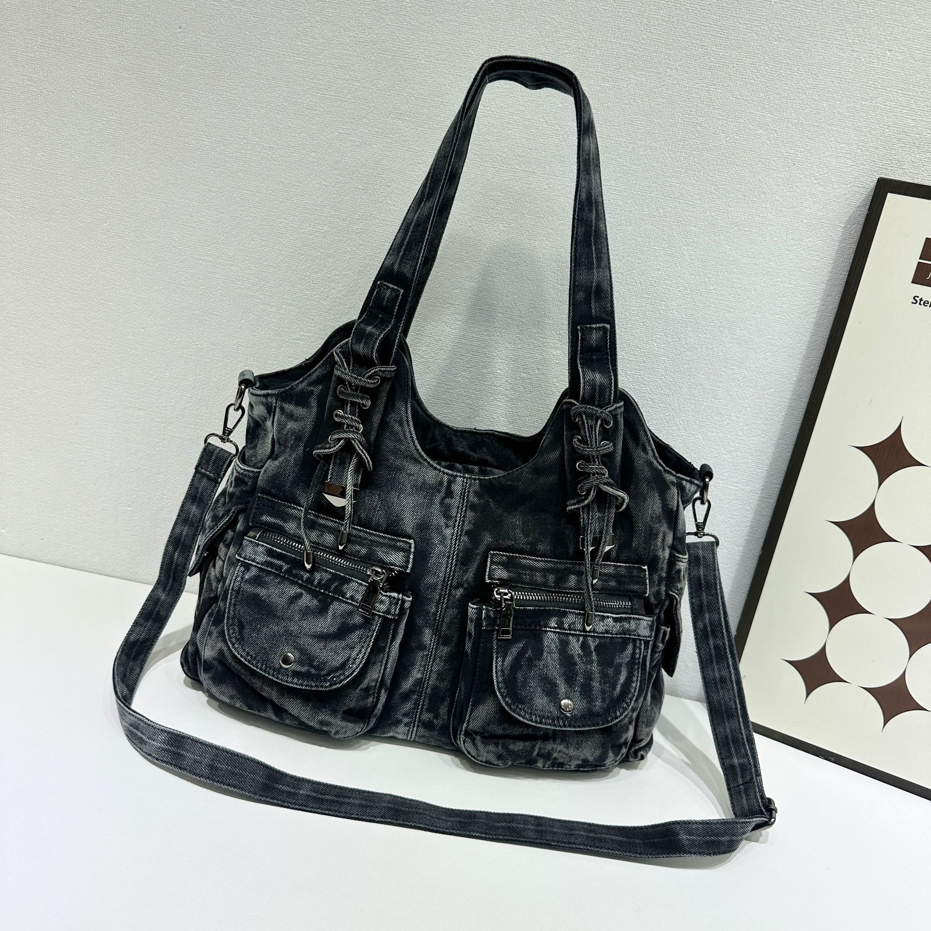 Women Bags Jeans - Women's Denim Bag Y2K Vintage Blue