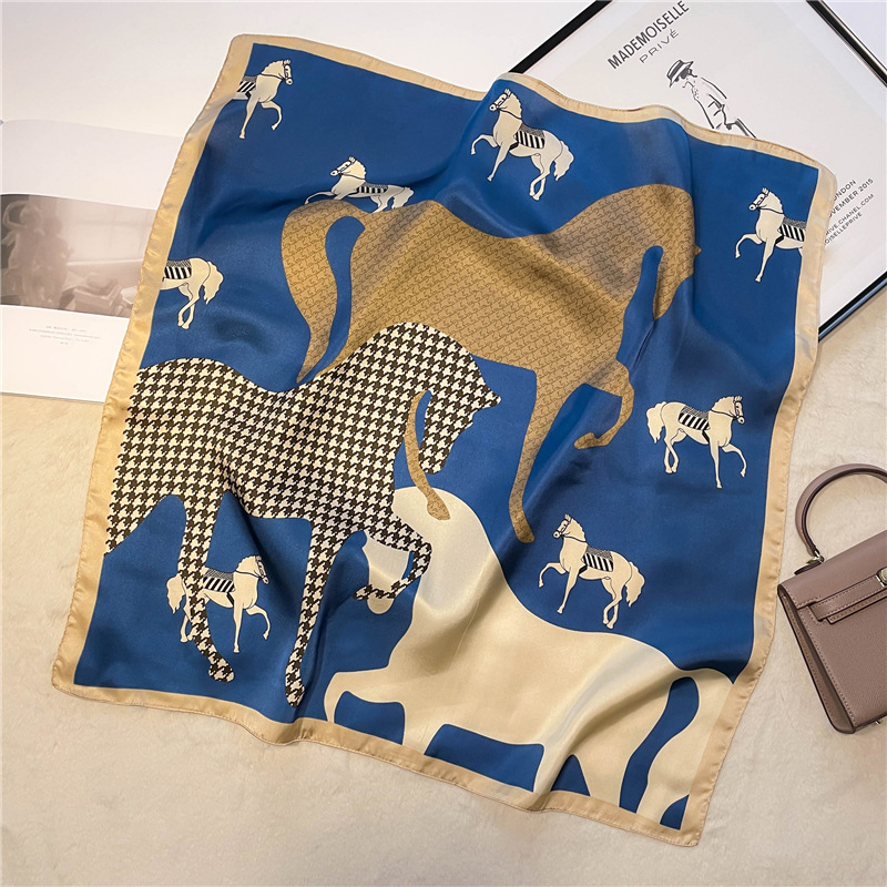 Women Bags Luxury Brands - Luxury Brand Print Square Scarf Women