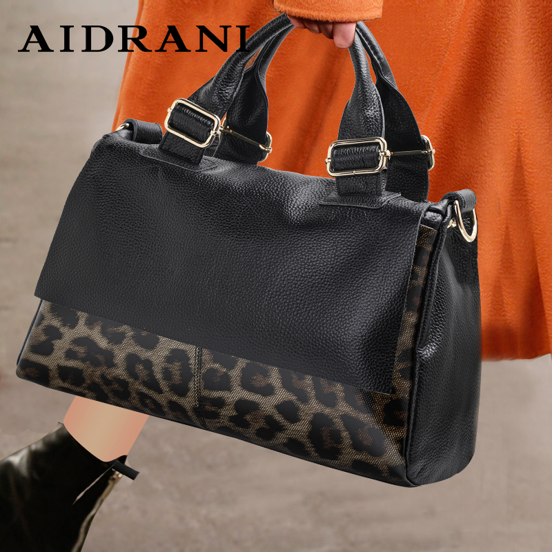 Women Bags Premium Brands - Aidrani Genuine leather handbag 2024 women's