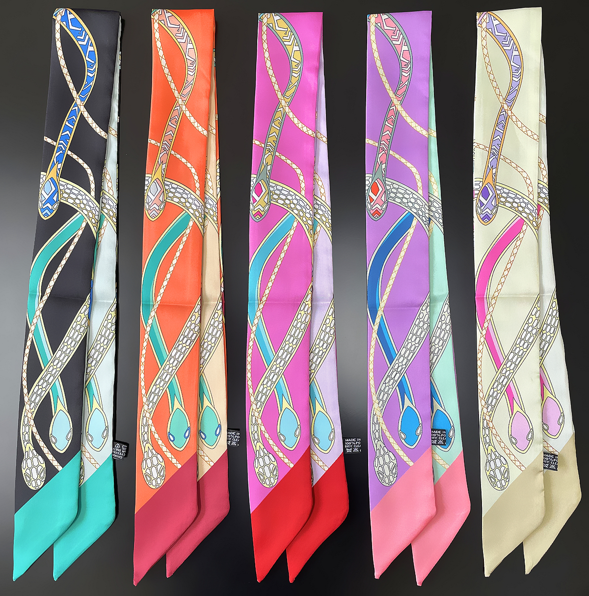 Women Bags Luxury Brands - New Brand Design Colored Snake Twill