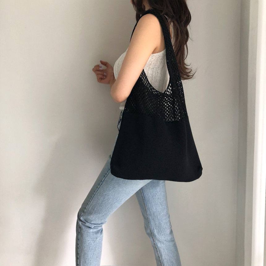 New Trend Women's Bag Crochet  – Crochet Market Bag recenzja i cena
