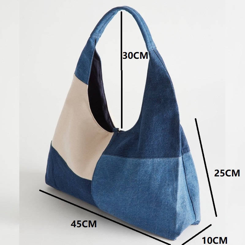 Patchwork Design Women Shoulde – Women Bags Jeans recenzja i cena