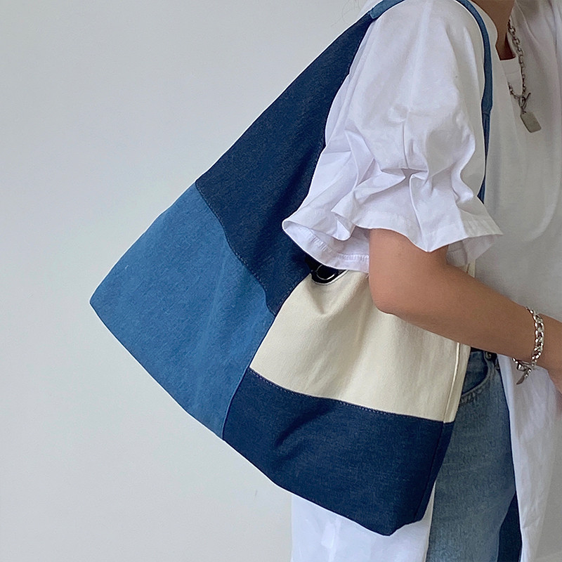 Patchwork Design Women Shoulde – Women Bags Jeans recenzja i cena
