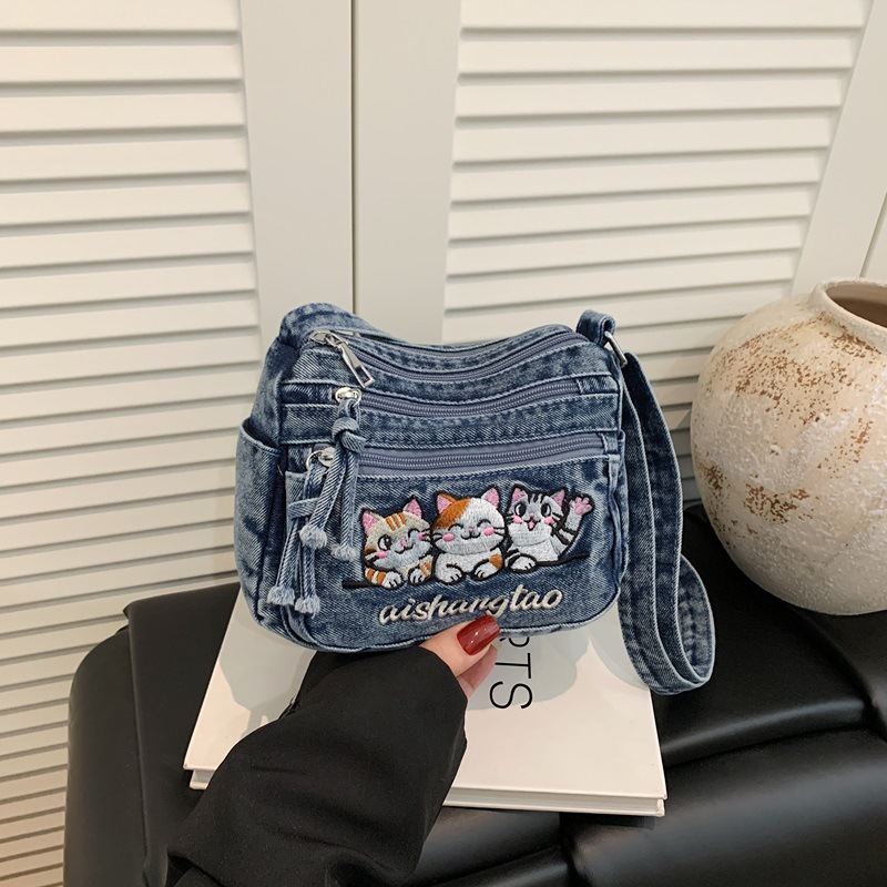 Cute Korean Style Embroidered  – Women Bags Rack recenzja i cena