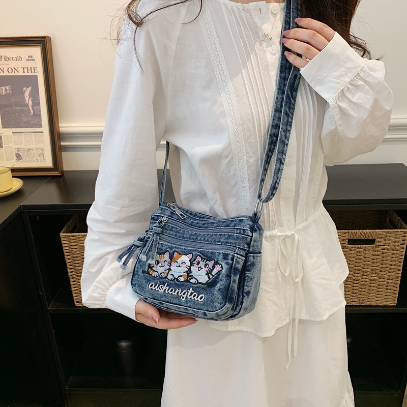 Cute Korean Style Embroidered  – Women Bags Rack recenzja i cena