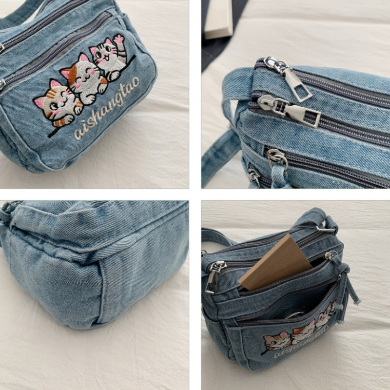 Cute Korean Style Embroidered  – Women Bags Rack recenzja i cena