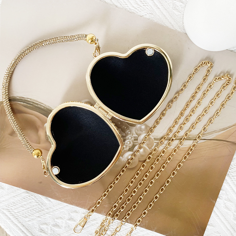 Luxury Small Bling Heart Shape – Evening Bag Beaded recenzja i cena