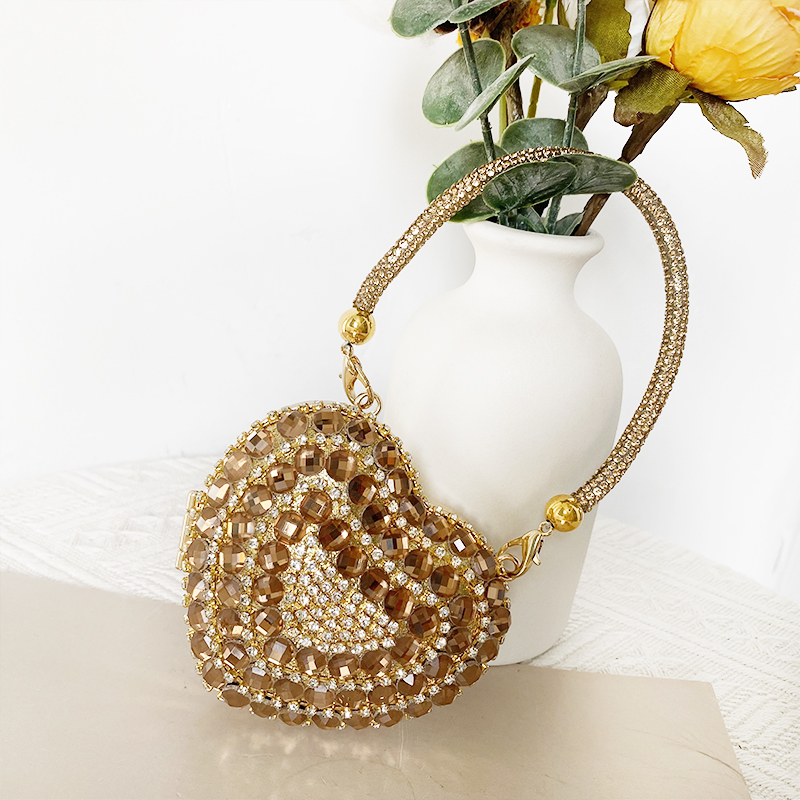 Luxury Small Bling Heart Shape – Evening Bag Beaded recenzja i cena