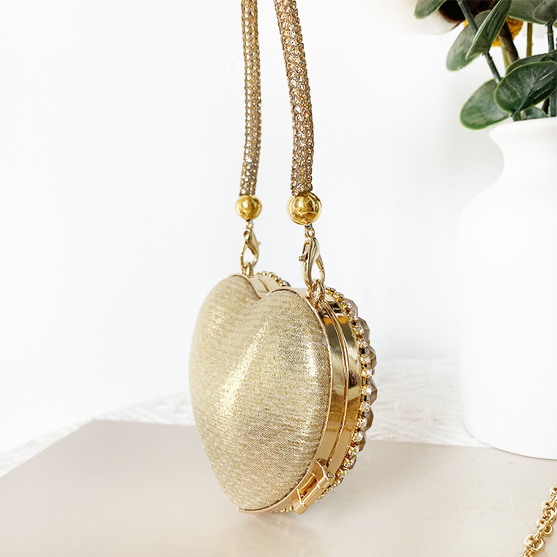 Luxury Small Bling Heart Shape – Evening Bag Beaded recenzja i cena