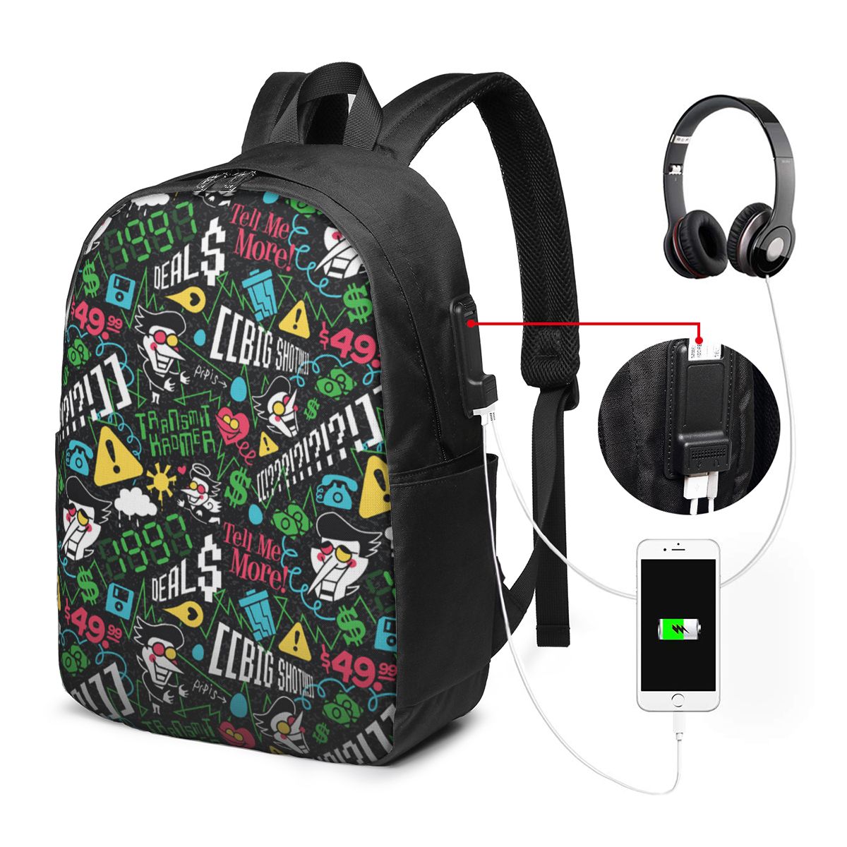 Deltarune SPAMTON G Backpack T – Women Bags For Laptop recenzja i cena