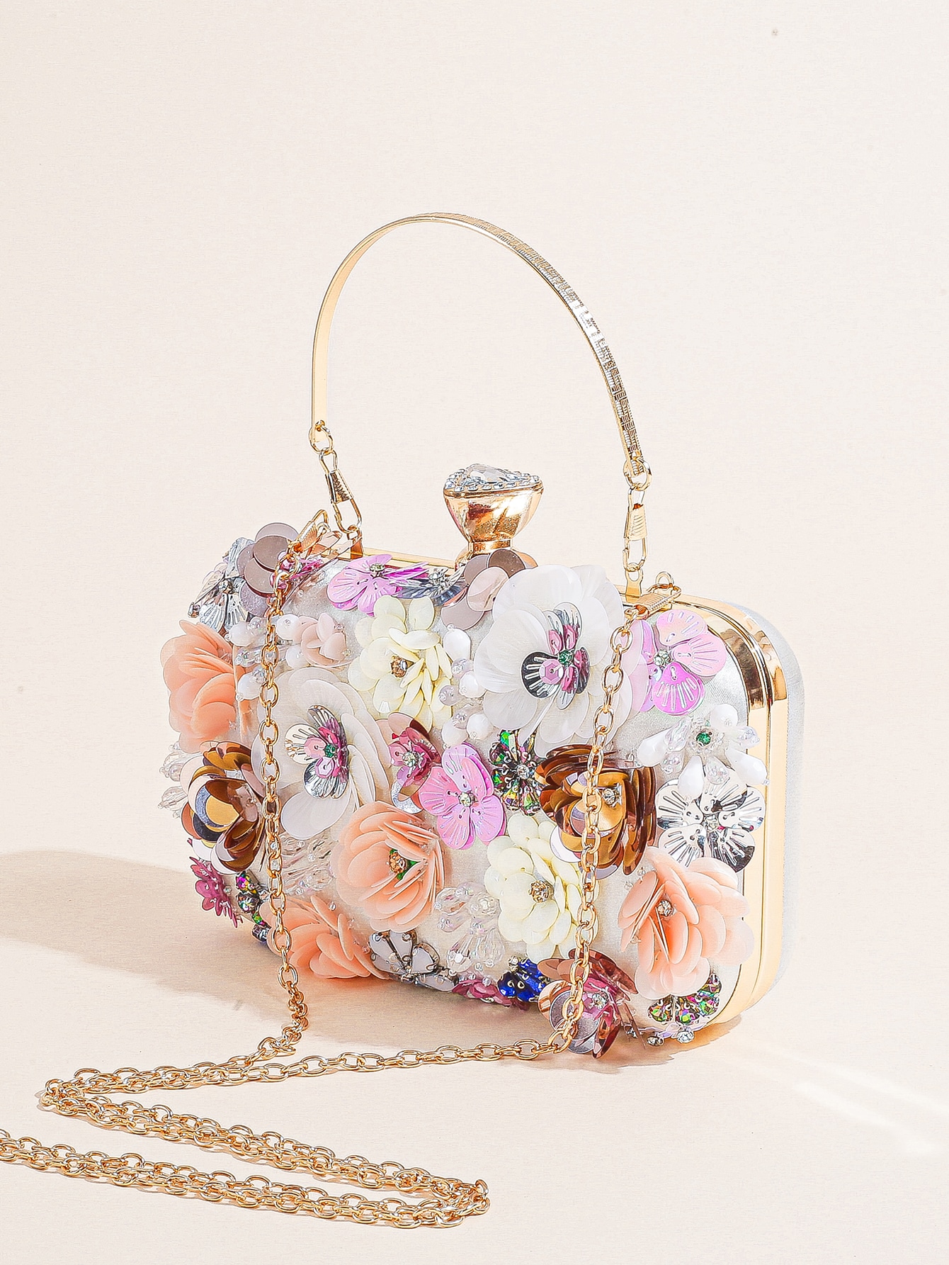 I PC Black Elegant Floral Bead – Evening Bag Beaded recenzja i cena