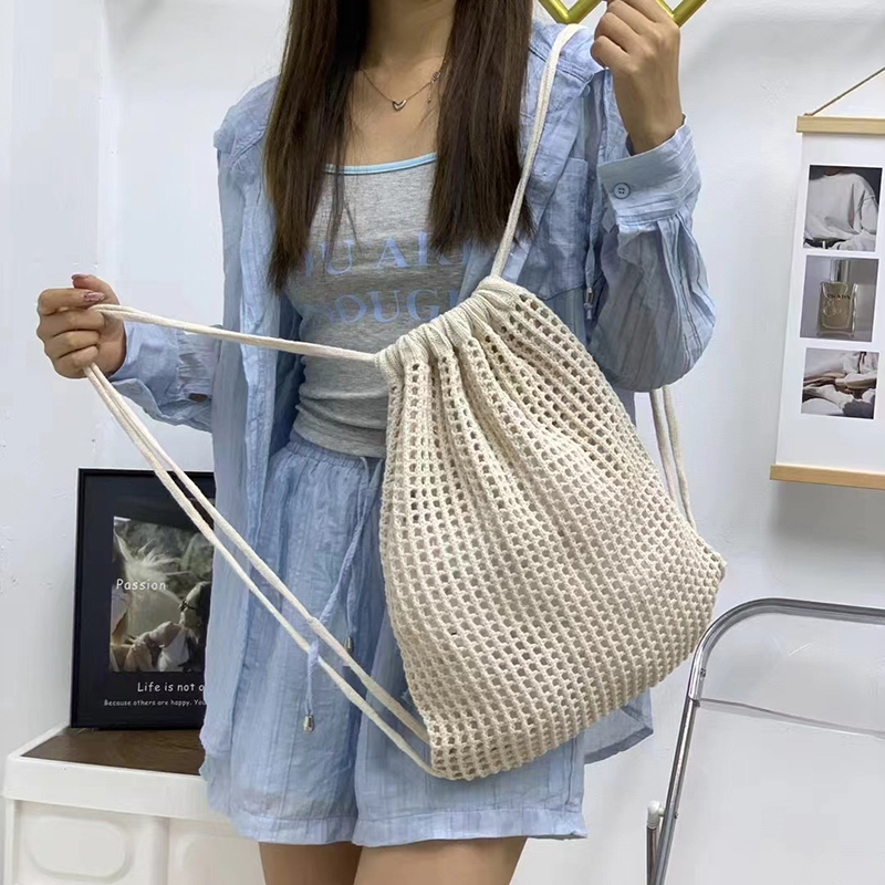 Fashion Women Hollow Woven Sho – Crochet Market Bag recenzja i cena