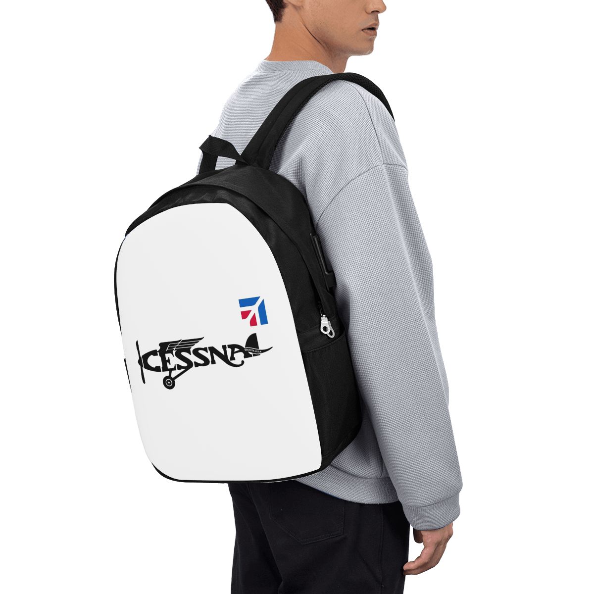 Cessna Logo Backpack Travel No – Women Bags For Laptop recenzja i cena