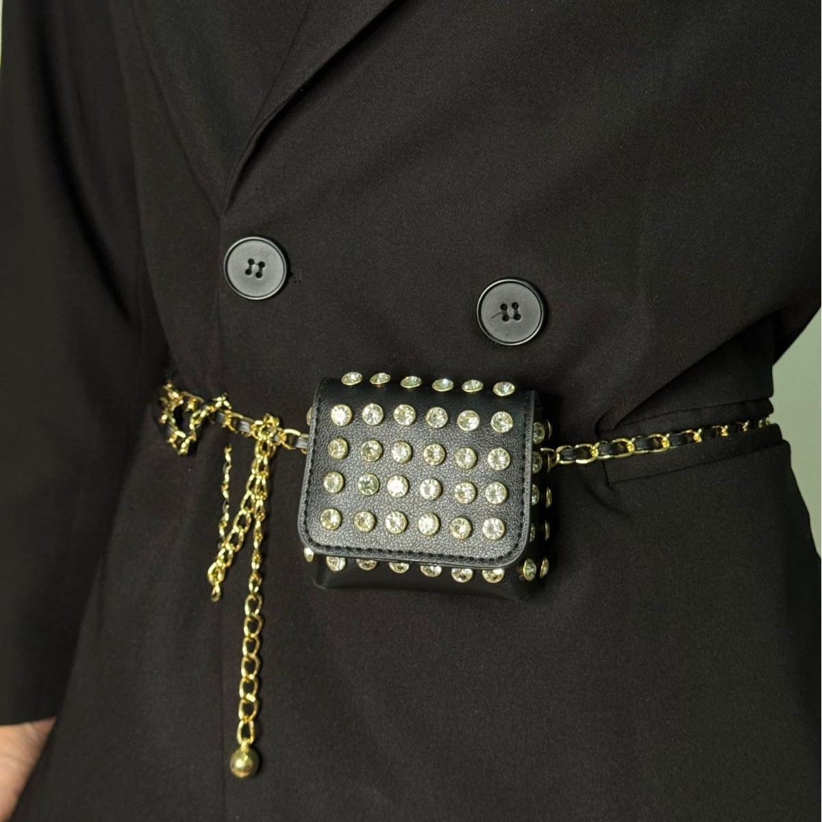 Fashion Rivet Mini Waistpack S – Women Bags Jeans recenzja i cena