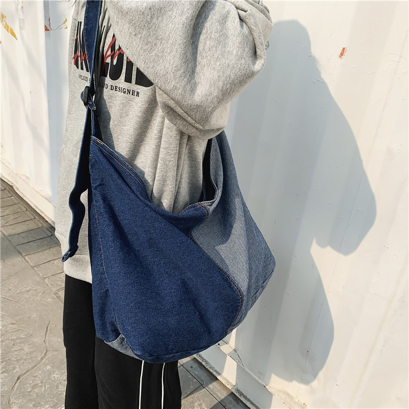 Casual Patchwork Denim Tote Ba – Women Bags Jeans recenzja i cena