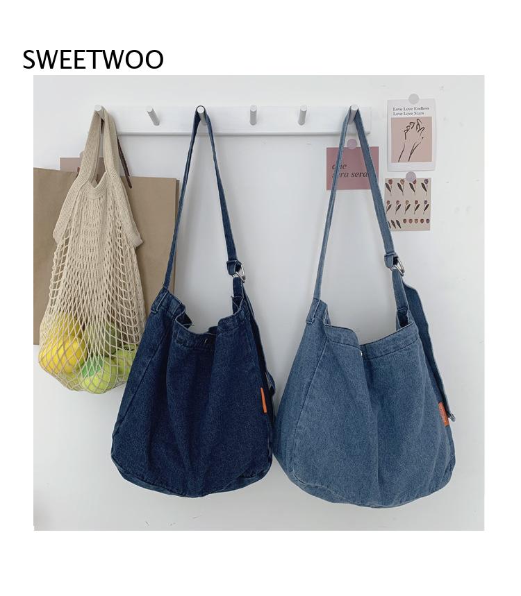 Casual Washed Denim Crossbody  – Women Bags Jeans recenzja i cena
