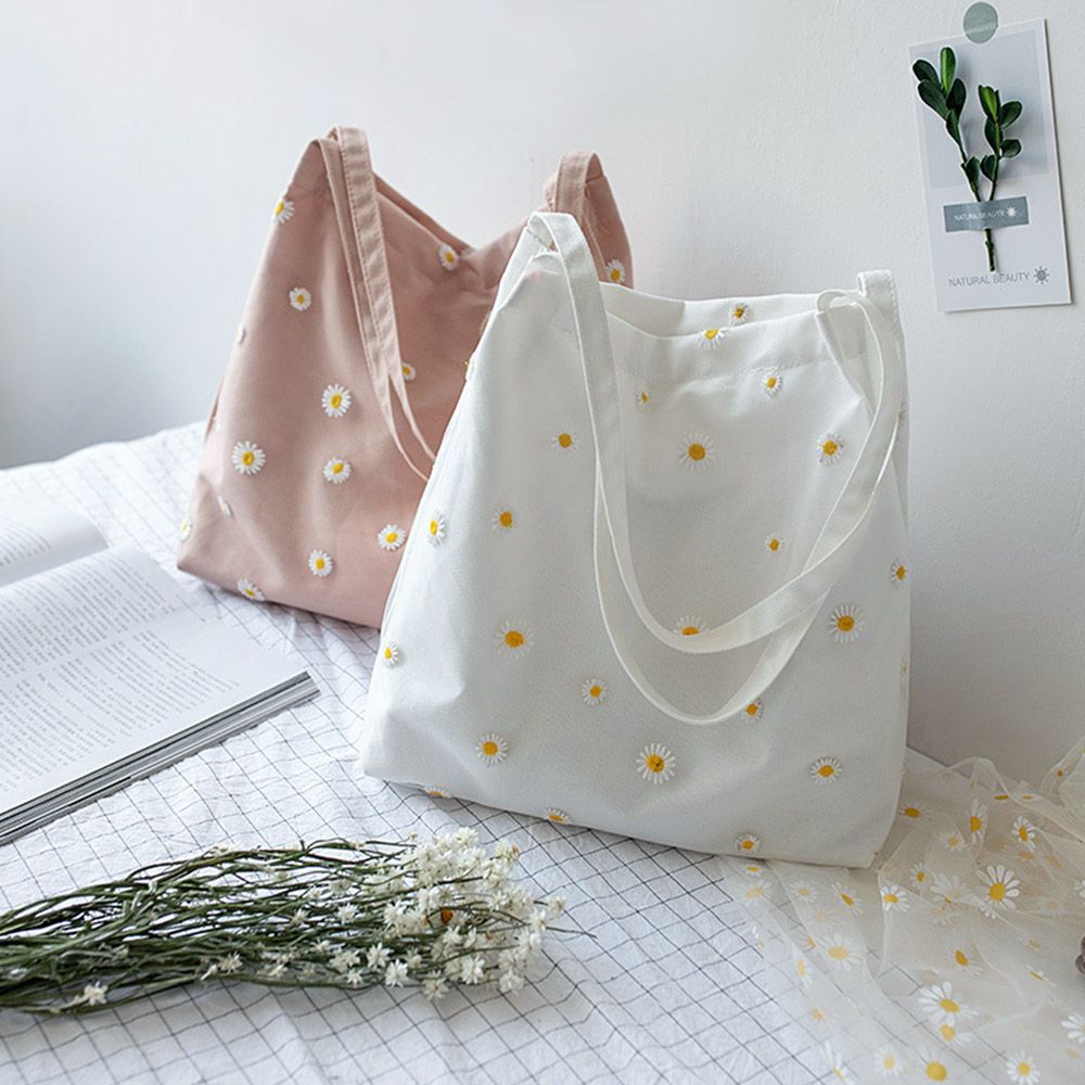 Women Canvas Bags Girls Shoppi – Crochet Market Bag recenzja i cena