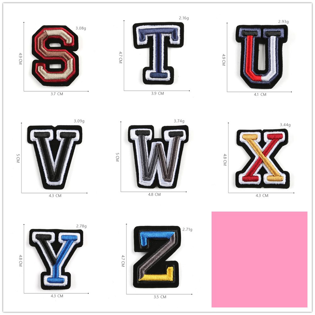 26Pcs A-Z Letters Patches Alph – Women Bags Jeans recenzja i cena