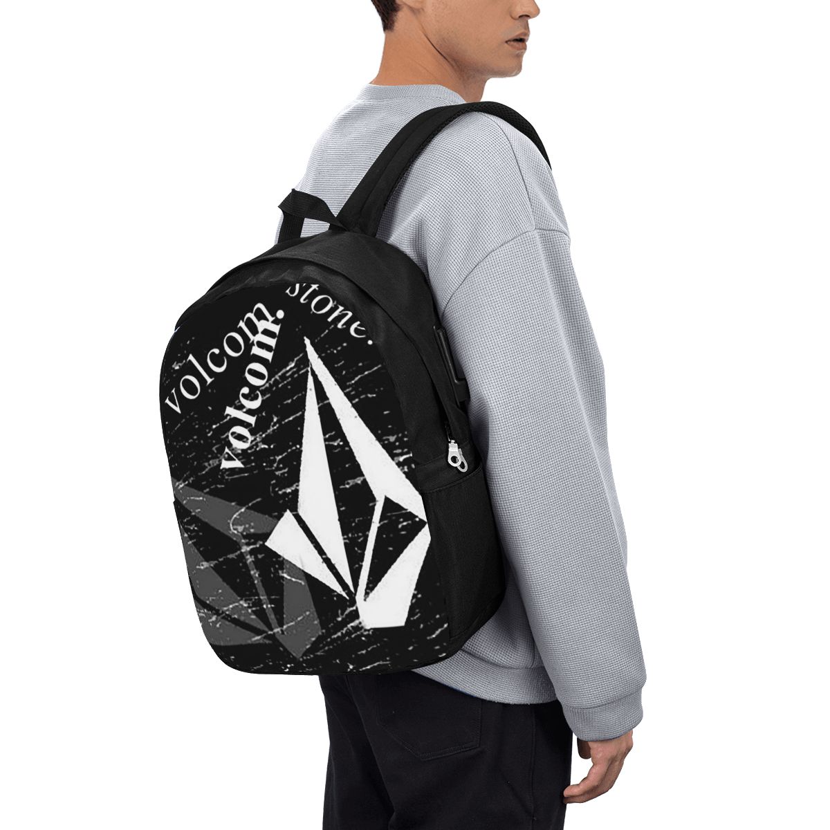 V-Volcom Logo Backpack Travel  – Women Bags For Laptop recenzja i cena