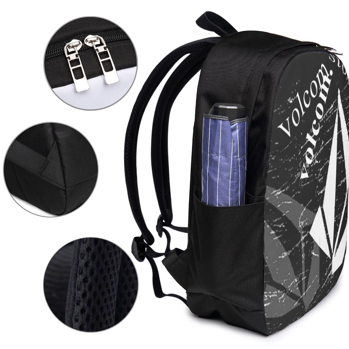 V-Volcom Logo Backpack Travel  – Women Bags For Laptop recenzja i cena