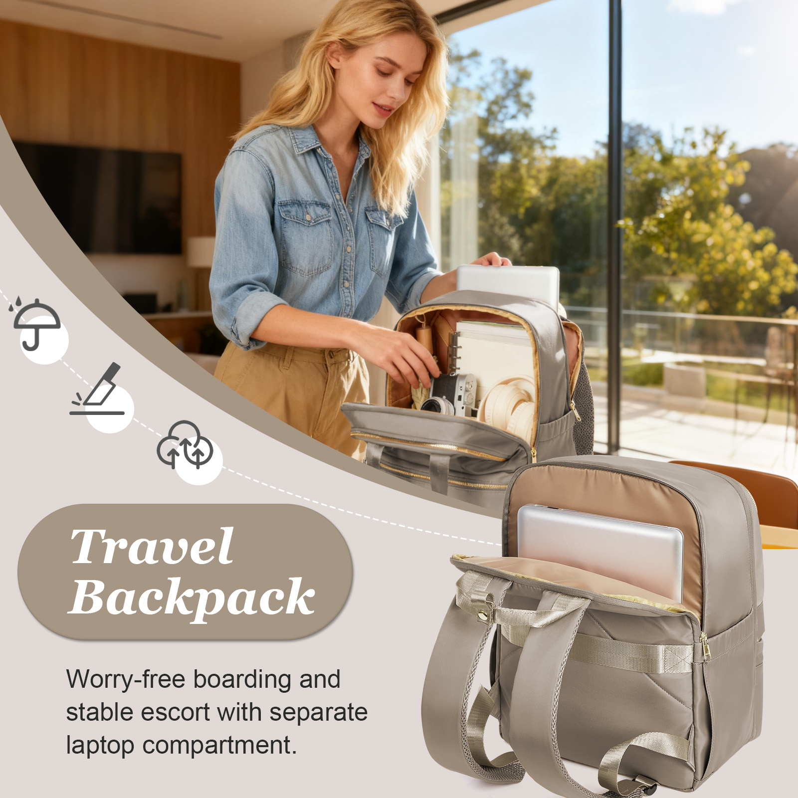 Ryanair 40x30x20 Travel Backpa – Women Bags For Laptop recenzja i cena