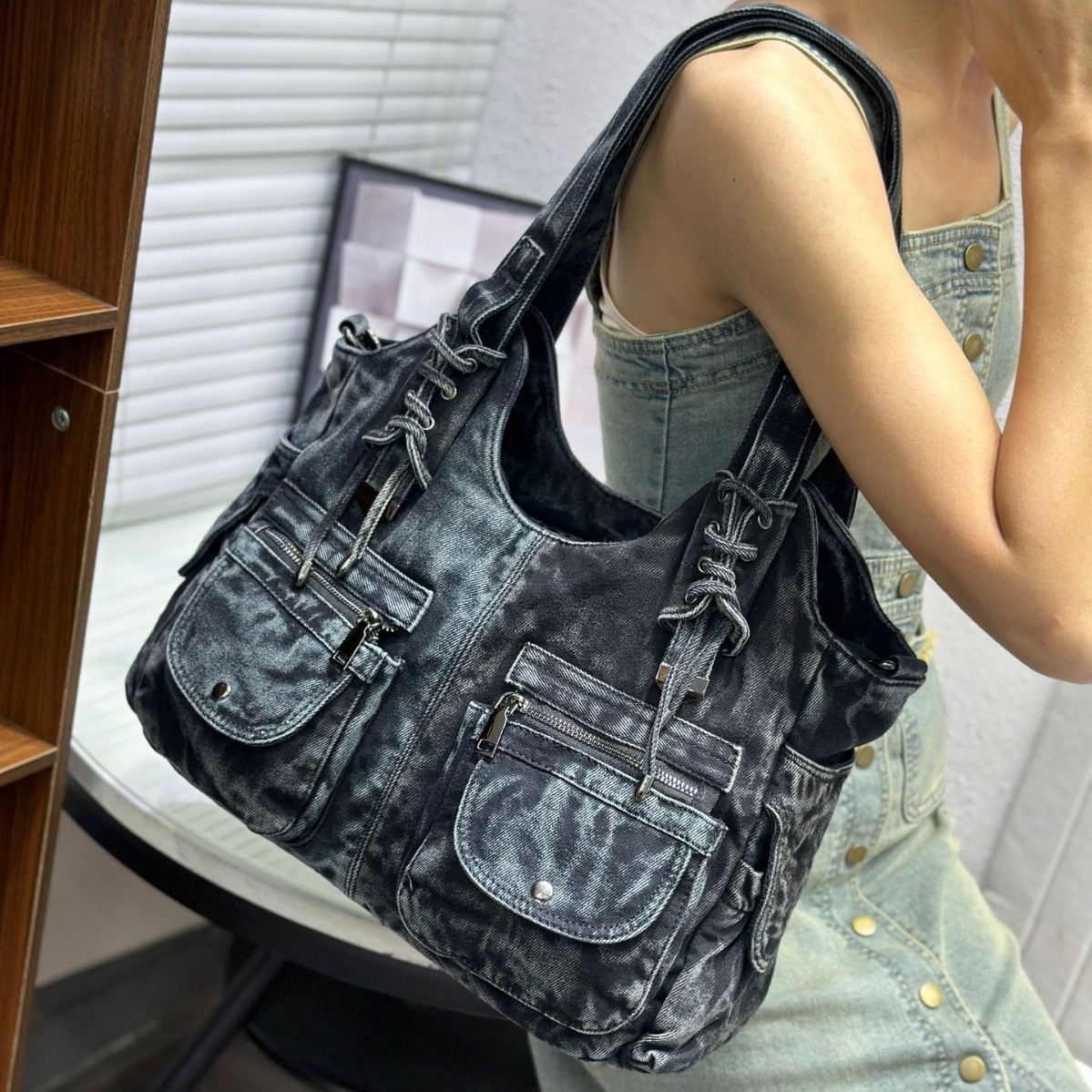 Women's Denim Bag Y2K Vintage  – Women Bags Jeans recenzja i cena
