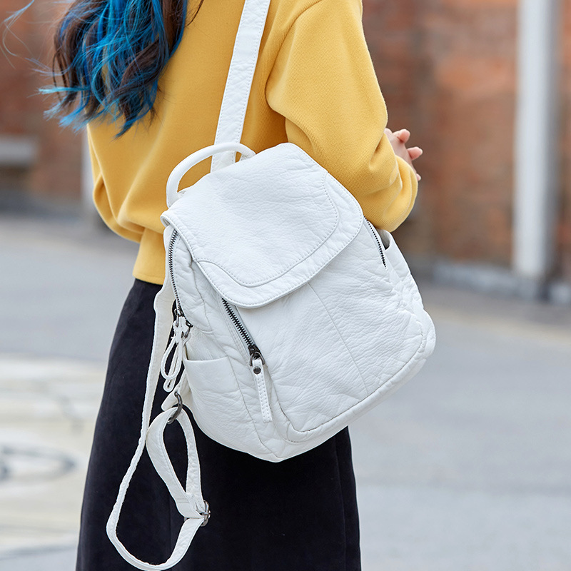 Women's Backpack White Washed  – Women Bags H&M recenzja i cena