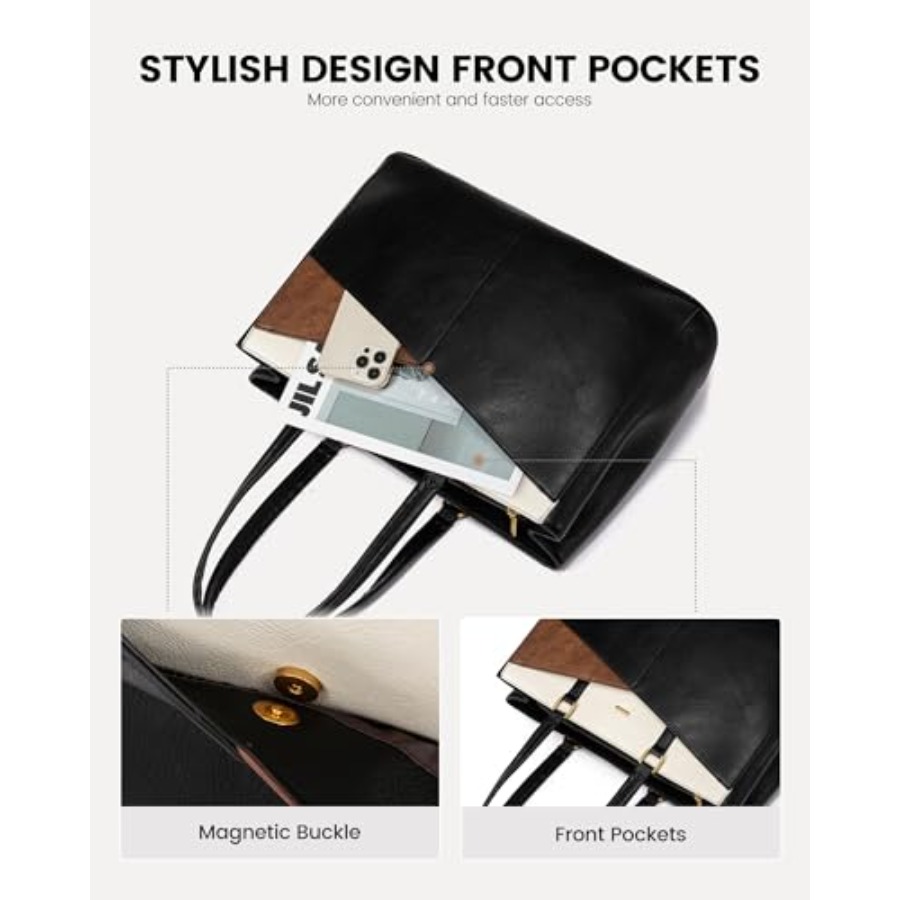 Vintage Leather Work Tote - La – Women Bags For Laptop recenzja i cena