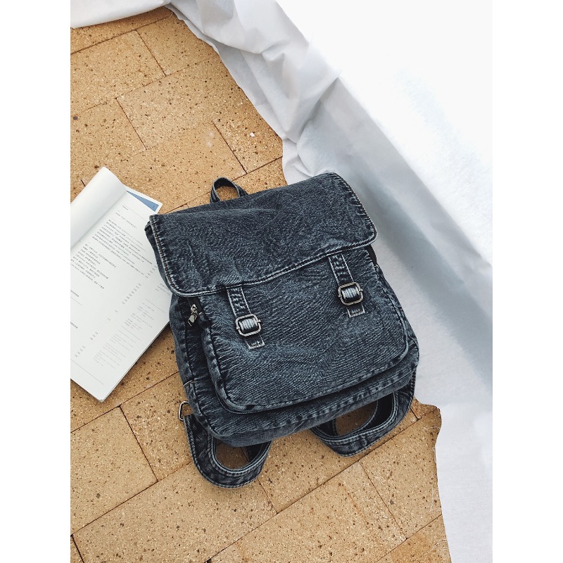 Vintage Denim Backpack For Wom – Women Bags Jeans recenzja i cena