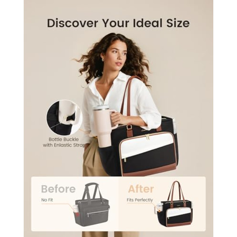 LOVEVOOK Teacher Tote Bag, Lap – Women Bags For Laptop recenzja i cena