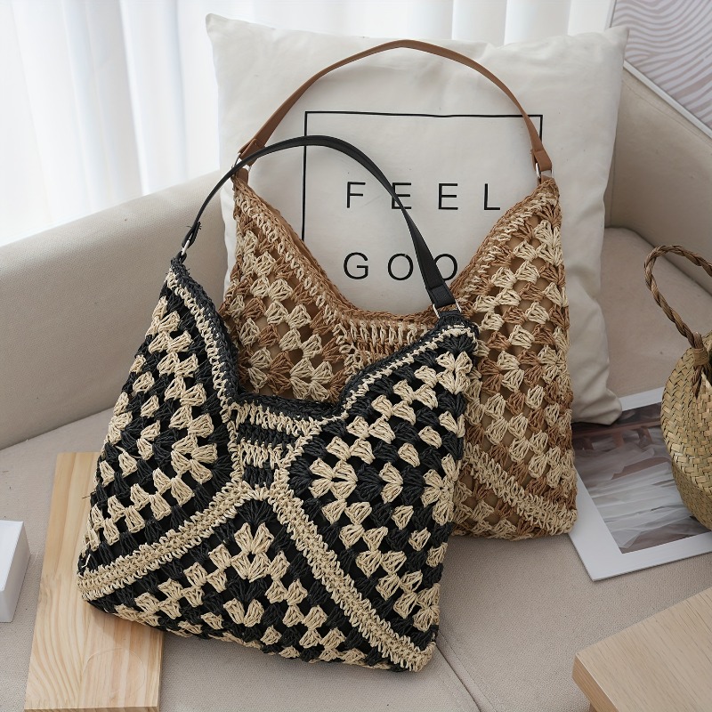 Fashion Bohemian Large Capacit – Crochet Market Bag recenzja i cena