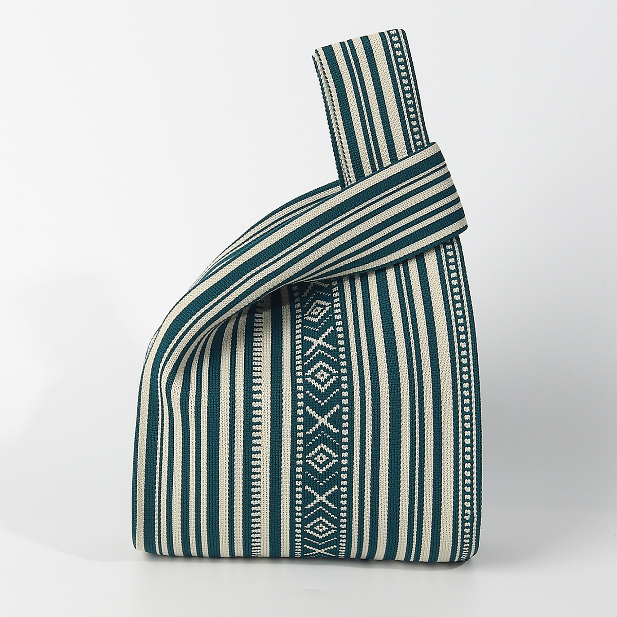 Line Pattern Knitted Crocheted – Crochet Market Bag recenzja i cena
