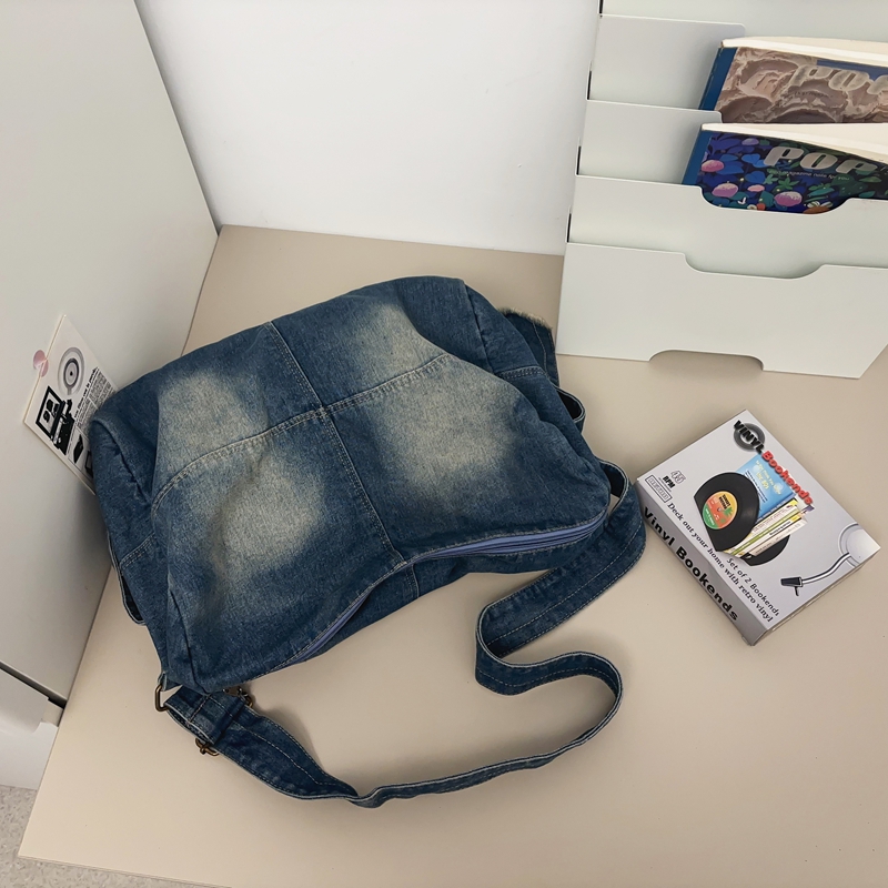 Y2K Vintage Washed Denim Shoul – Women Bags Jeans recenzja i cena