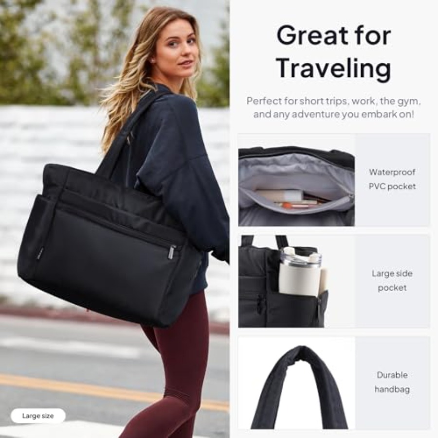 TOPEAST Tote Bag for Women Puf – Women Bags For Laptop recenzja i cena