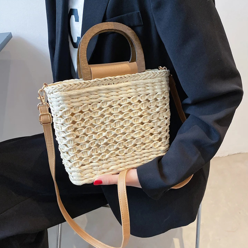 JIOMAY Women's Luxury Designer – Crochet Market Bag recenzja i cena