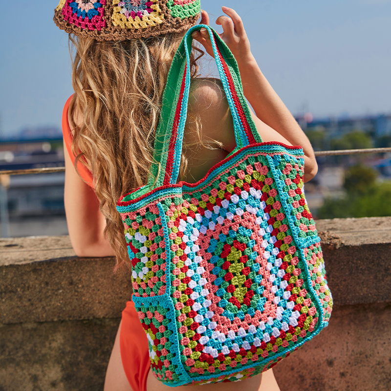 Bohemian Paisley Crochet Women – Crochet Market Bag recenzja i cena