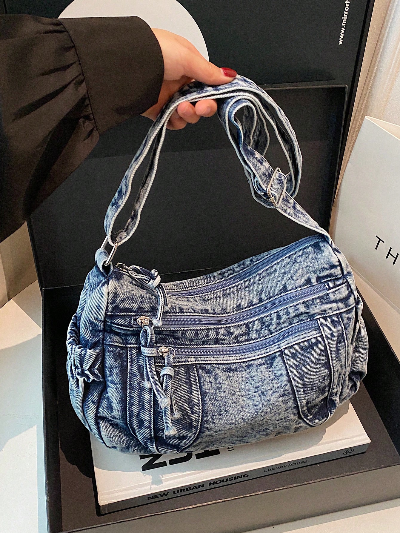 New Casual Chic Soft Jeans Mul – Women Bags Jeans recenzja i cena