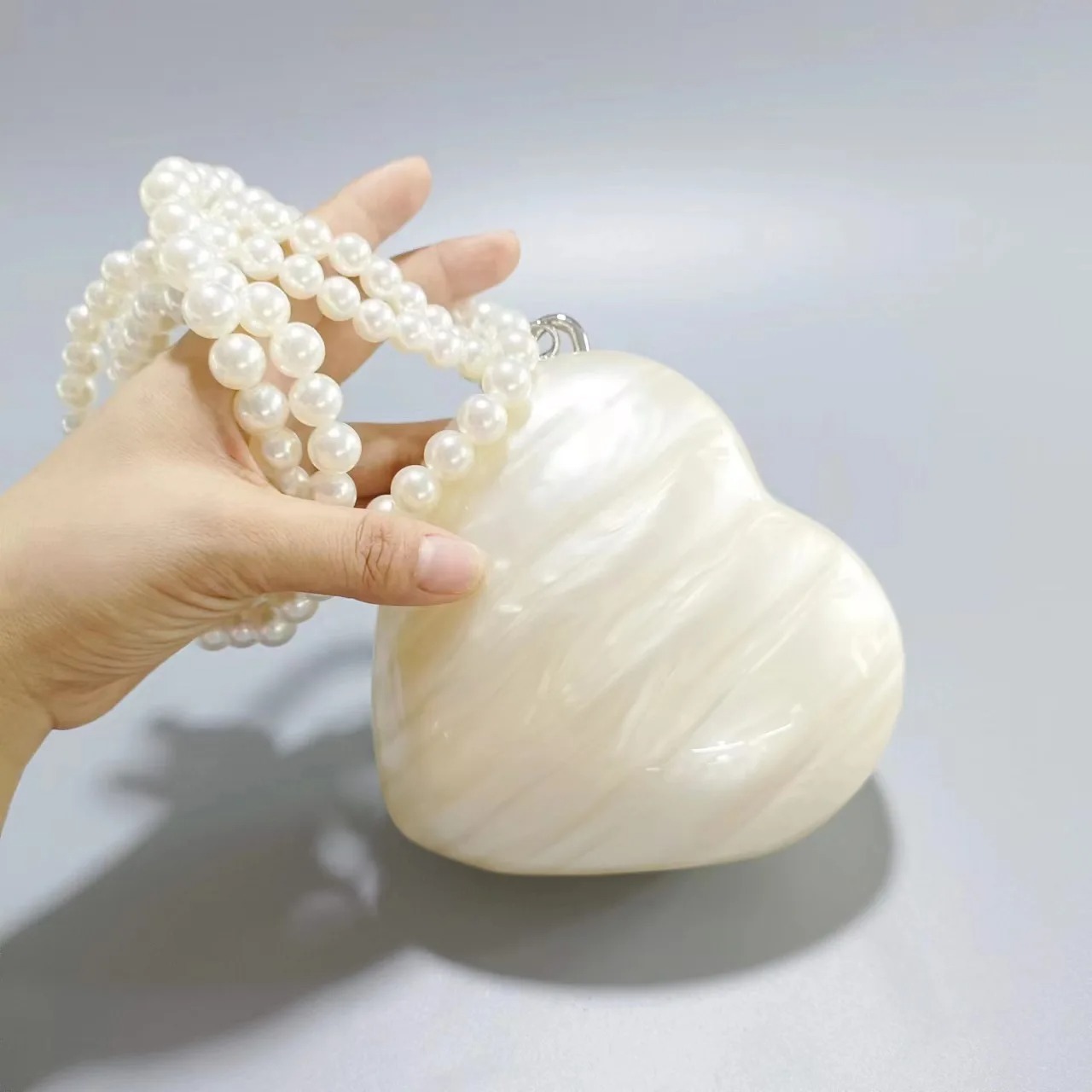 Fashion Acrylic Hearts Evening – Evening Bag Beaded recenzja i cena