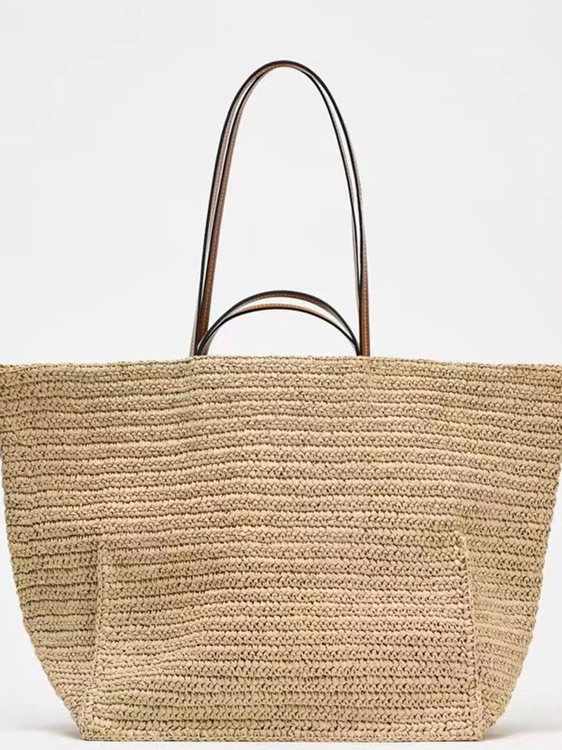 Women Shouder Bohemian Straw U – Crochet Market Bag recenzja i cena