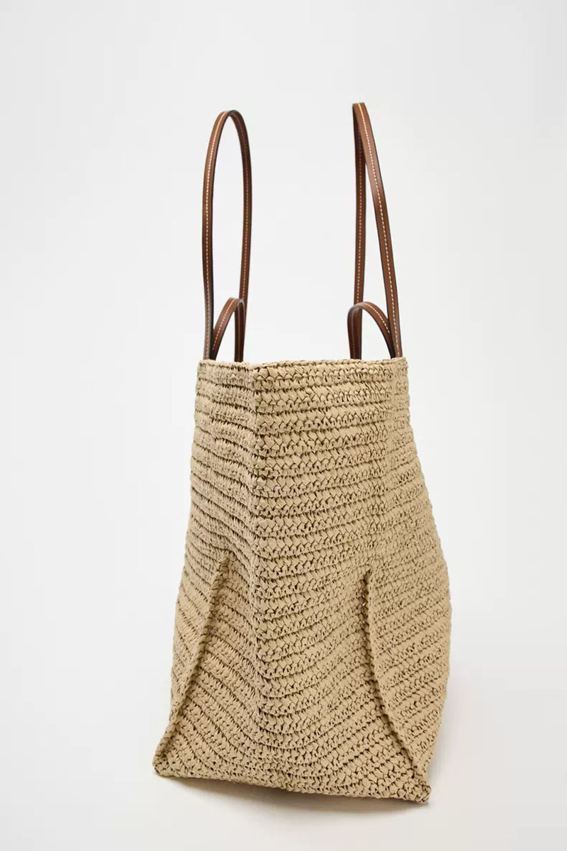 Women Shouder Bohemian Straw U – Crochet Market Bag recenzja i cena