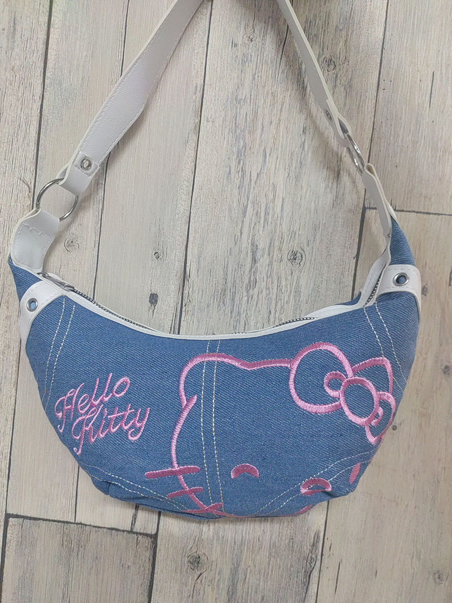 Sanrio Hello Kitty Denim Patch – Women Bags Jeans recenzja i cena
