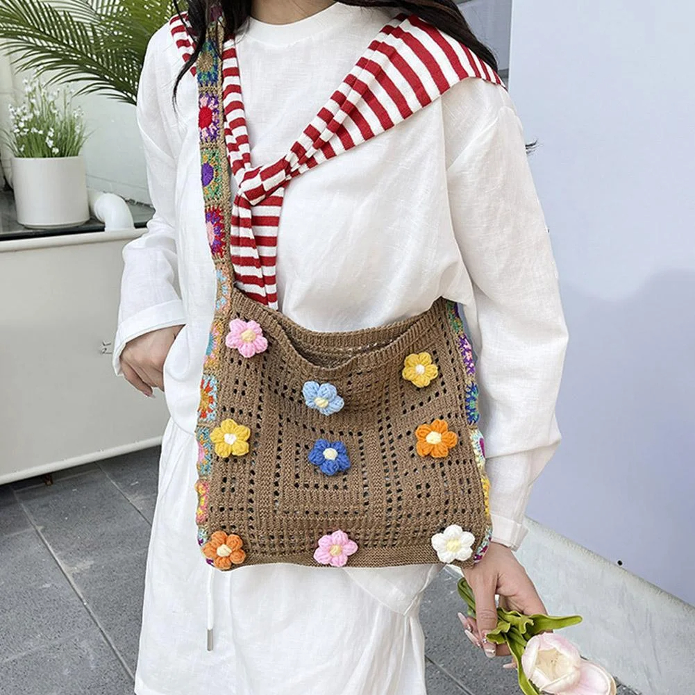 Handmade Crochet Tote Bag, Cut – Crochet Market Bag recenzja i cena