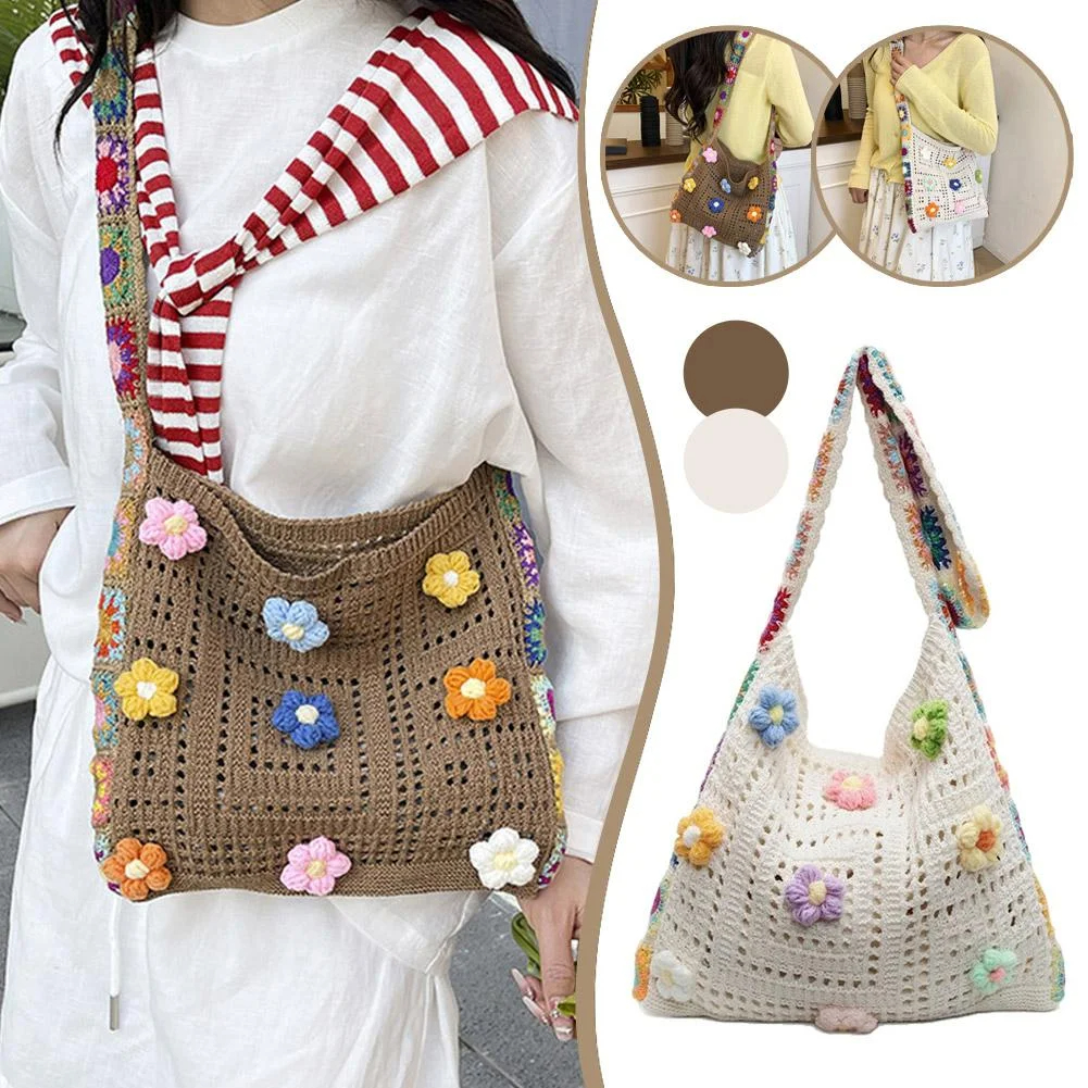 Handmade Crochet Tote Bag, Cut – Crochet Market Bag recenzja i cena